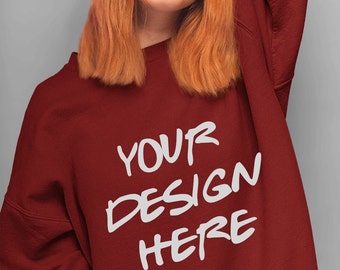 Your Design Here Sweatshirt, Your Text Here Sweatshirt, Your Logo Here Sweatshirt, Your Design Sweater Custom Sweatshirt Personalize Sweater