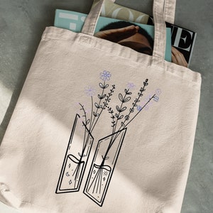 Bangtan Flower Logo Tote, Bangtan Logo Tote, Kpop Army Tote Bag, Bangtan Fan Tote, Kpop Tote, Jimin Jungkook Tote, Bangtan Tote Bag Gift