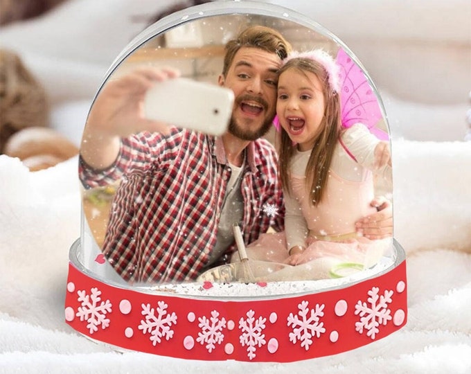 Custom Snow Globe Gift, Photo Snow Globe, Custom Snow Globe Family Photo, Personalized Snow