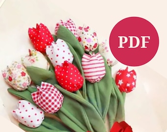 Fabric Tulip Sewing Pattern: DIY Easter Decor (PDF Pattern)