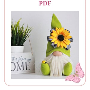 Universal gift for any holiday. Decorative Gnome Pattern: Easy Sewing Project. PDF Gnome Pattern. Easy Tutorial DIY. Instant Download