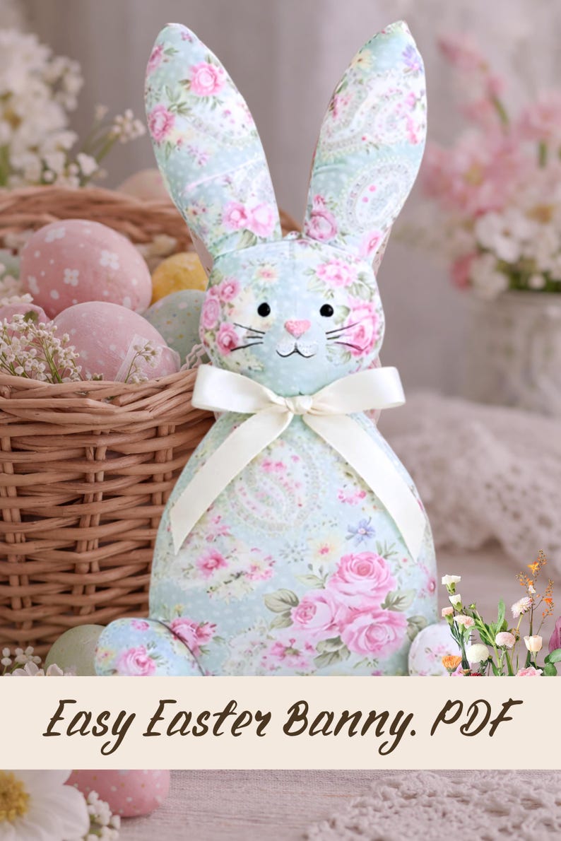 Bunny Sewing Pattern PDF: DIY Rabbit Decor, 3 Sizes, Beginners Guide - Etsy