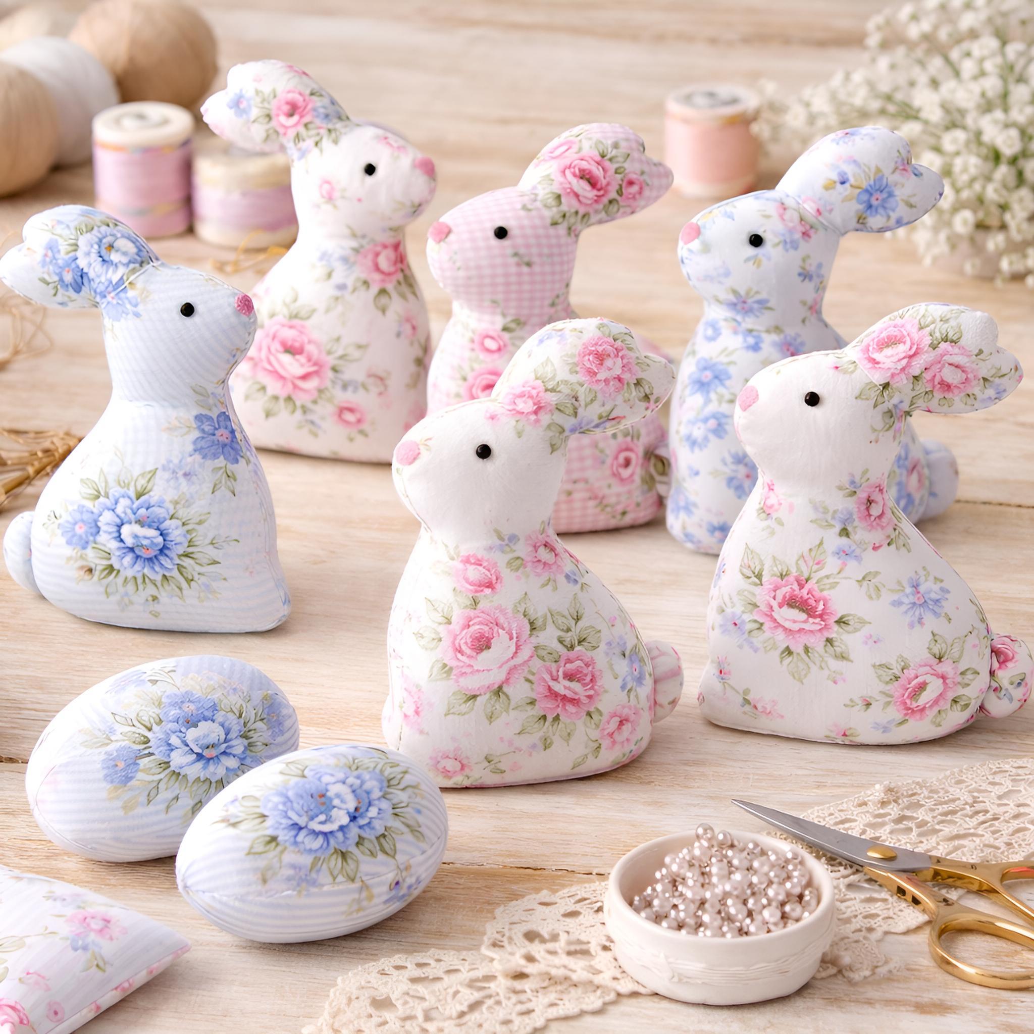 Fabric Bunny & Egg Sewing Pattern: DIY Easter Decor (digital Download ...