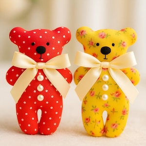 Teddy Bear Sewing Pattern: Easy DIY Stuffed Animal (PDF Download, 2 Sizes)