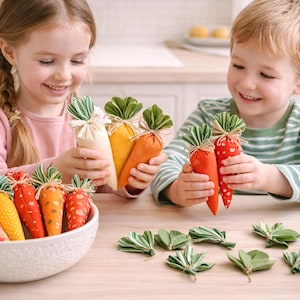 Carrot Sewing Pattern PDF, Two Sizes, Easter DIY Decor (Digital Download)