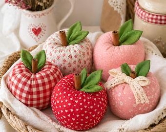 Apple Sewing Pattern PDF, Easy Beginner Project, Soft Fabric Shape