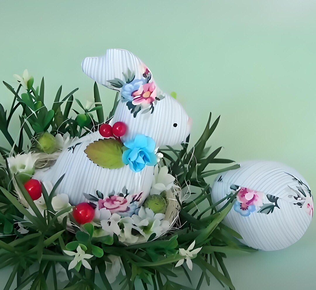 Buy Fabric Bunny & Egg Sewing Pattern: DIY Easter Decor (4 and 6 ...