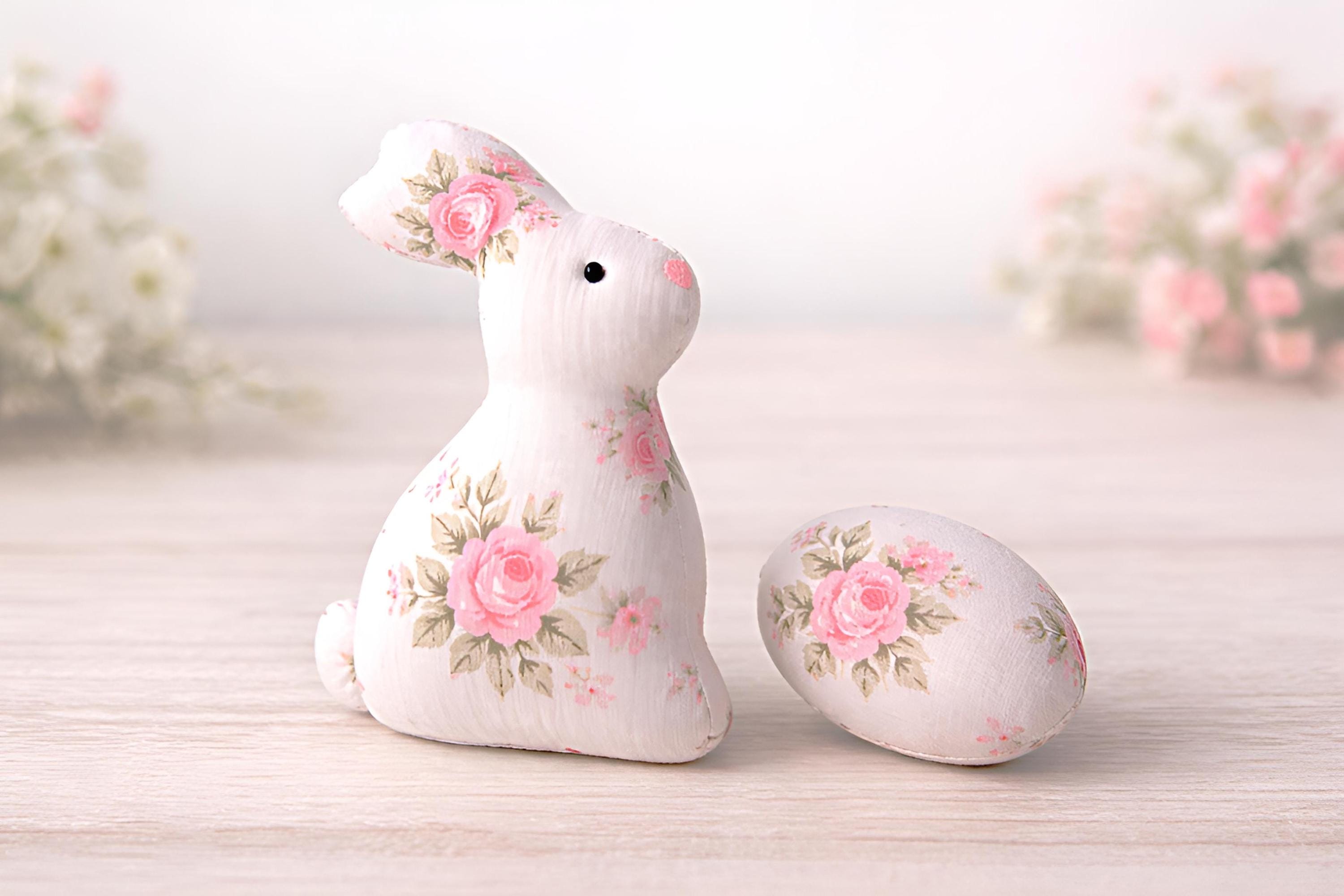 Fabric Bunny & Egg Sewing Pattern: DIY Easter Decor (digital Download ...