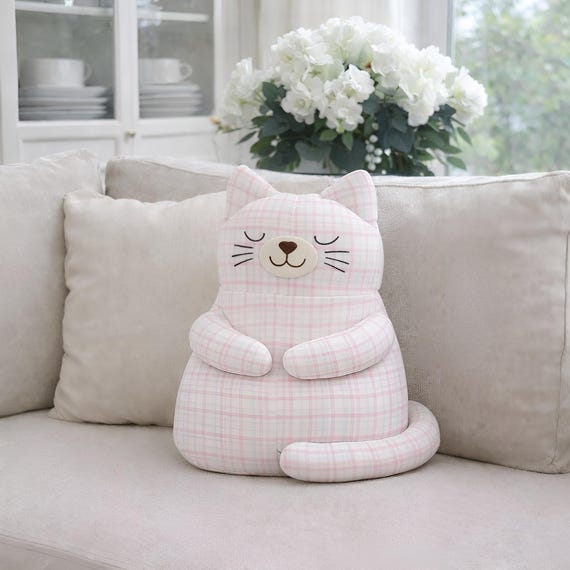 Calm Plush Cat Sewing Pattern, Nursery Toy PDF, Baby Gift DIY
