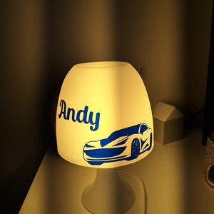 Personalized bedside lamp