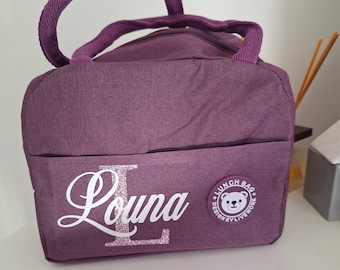 Personalized insulated lunch bag • Personalized meal bag • Personalized insulated bag