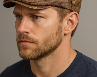 Men Beret Shiny Glittery Mesh