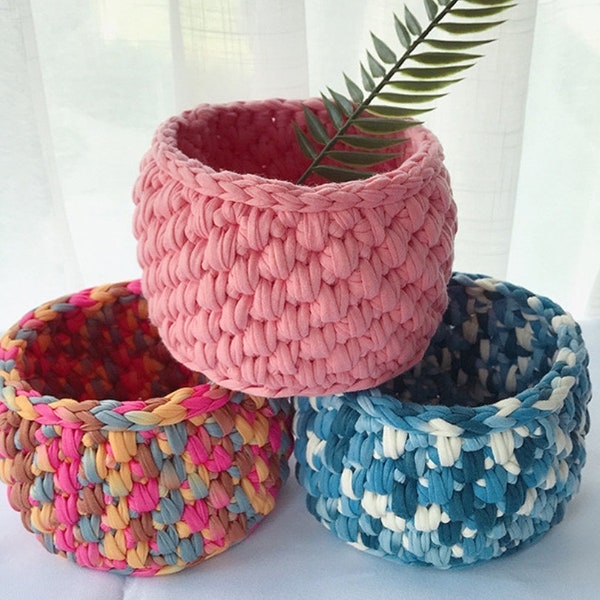 Storage Basket Crochet Pattern---Easy Crochet Pattern Tutorial---Handmade basket---English PDF Pattern---chunky basket pattern