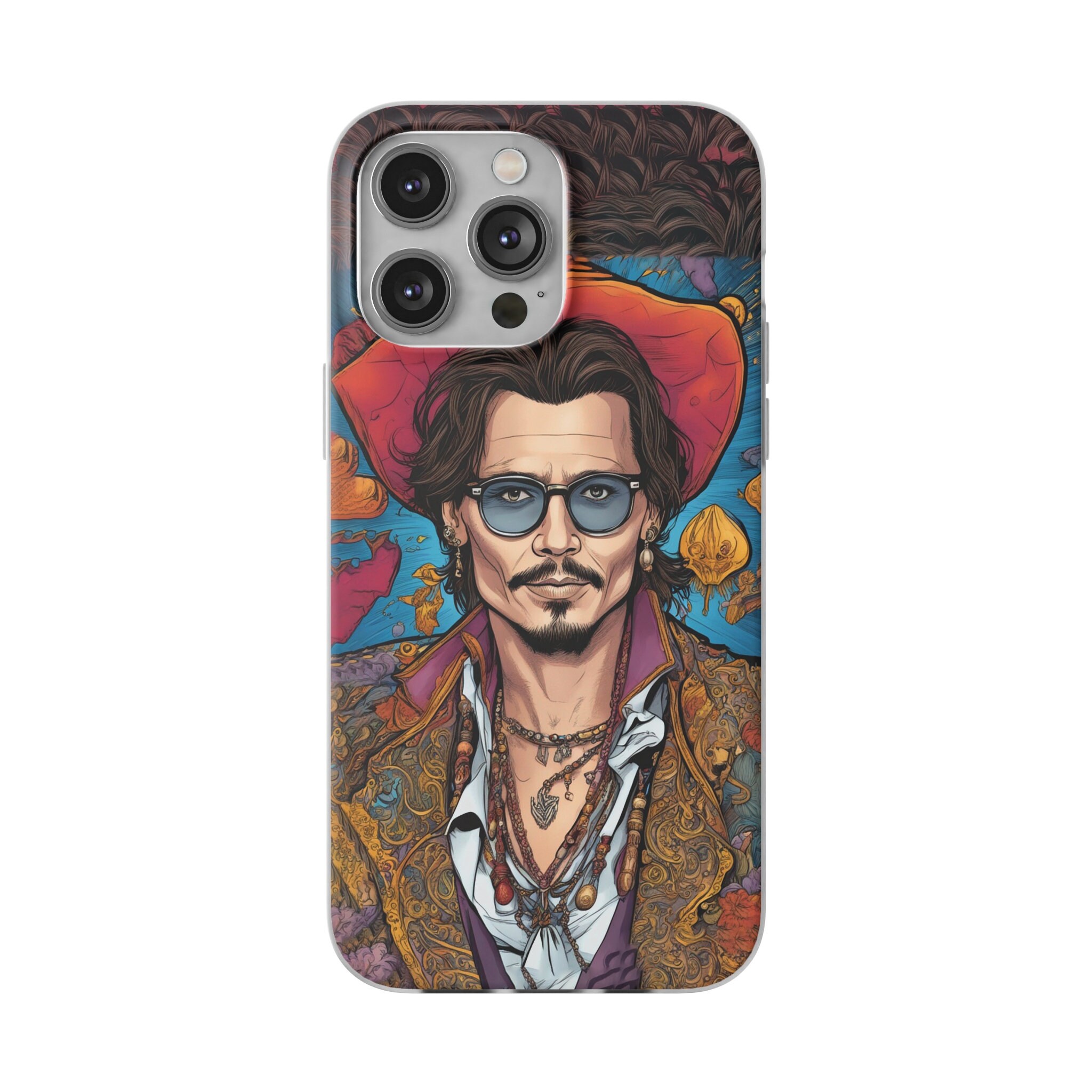 Johnny Depp Print , iPhone 14 Pro Max Case , 14 Plus Casing , iPhone 13 Mini , Minimalist Art