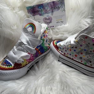 Rainbow Bling Sneakers