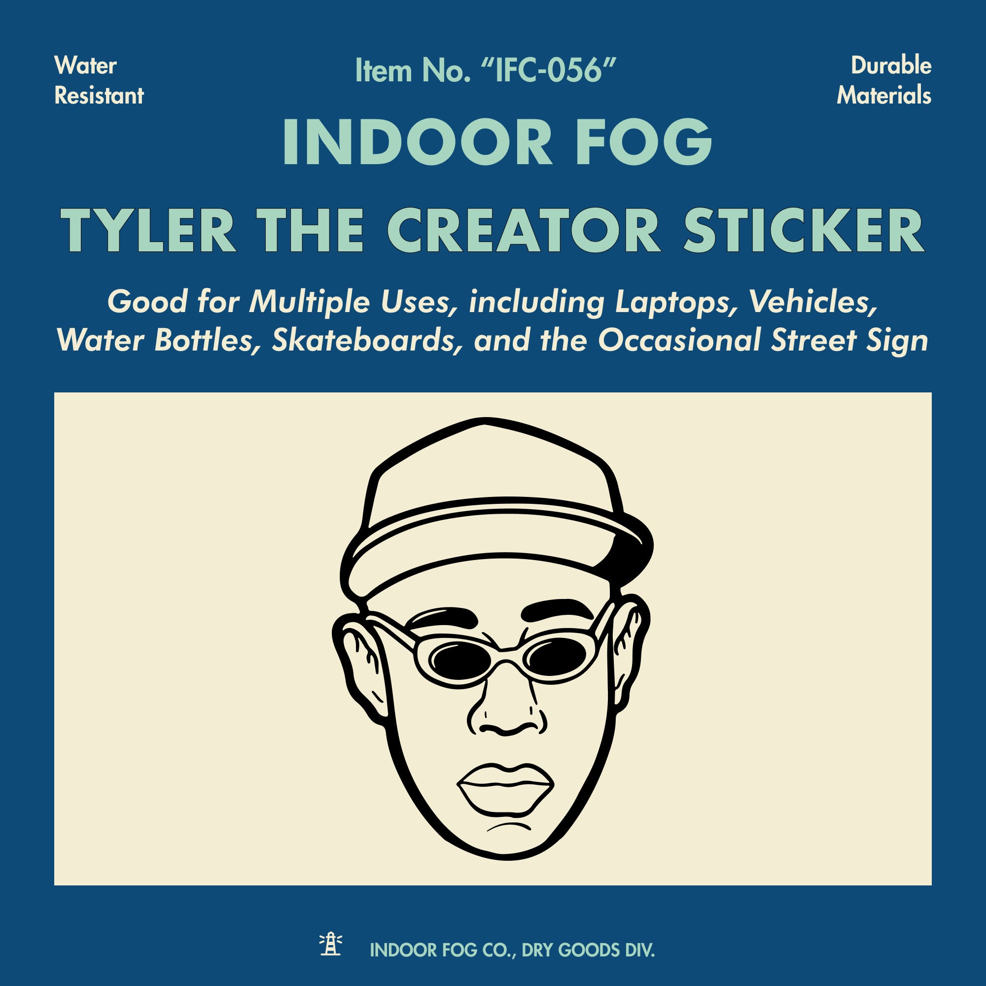 50PCS Rapper Singer Tyler The Creator Stickers DIY Skateboard