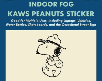 KAWS Peanuts Hypebeast Sticker | Premium Waterproof Vinyl - For your car window, taillight, water bottles, laptop, and more!!