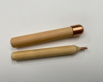1-5/8 Copper Bopper: flint knapping tools, flintknapping, billet