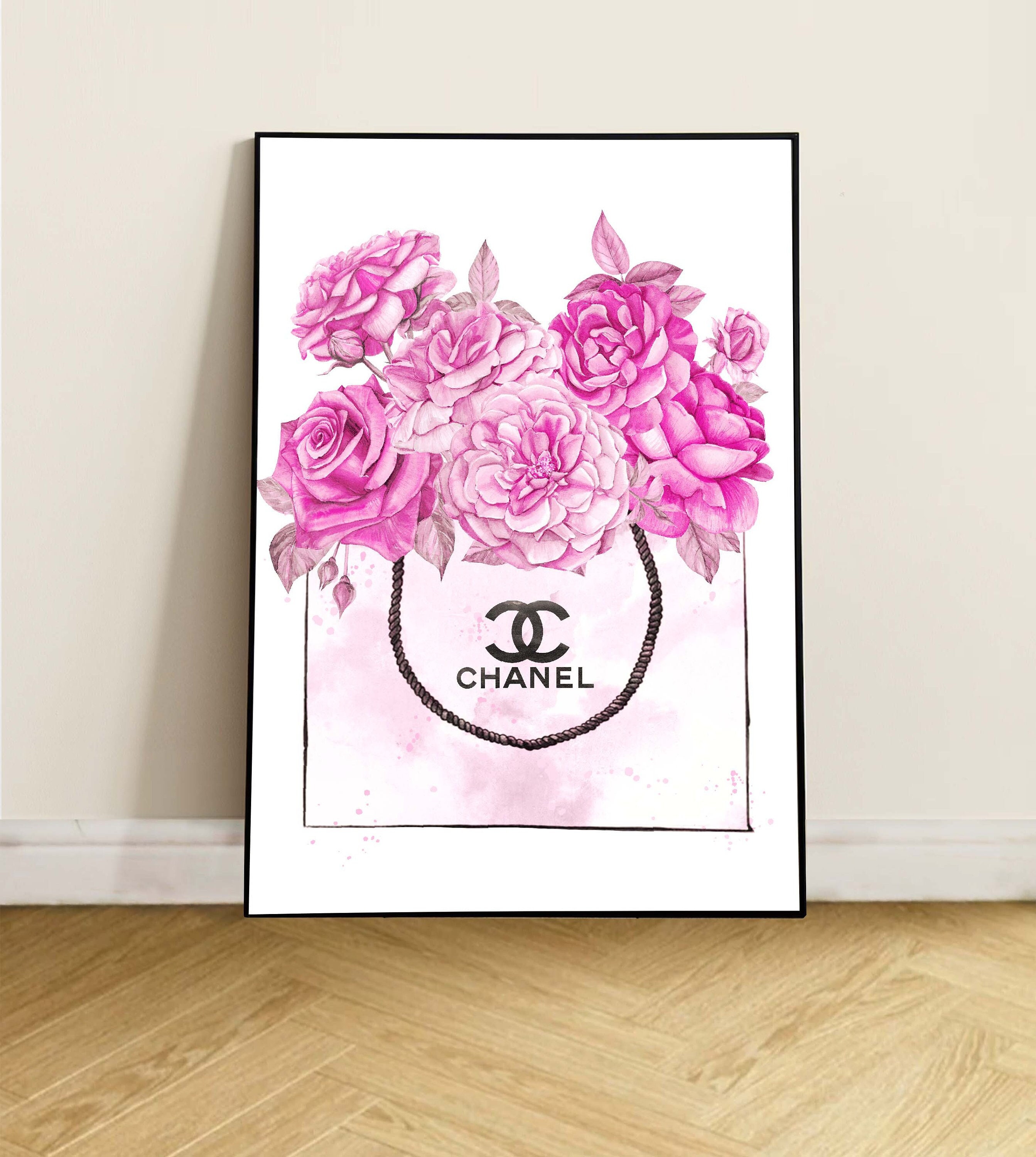 Chanel bag with flowers sale