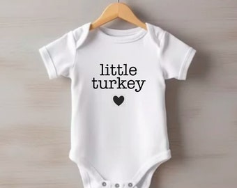 Thanksgiving bodysuit, Little Turkey Onesie®, Thanksgiving Baby Gift, Customized Onesie®