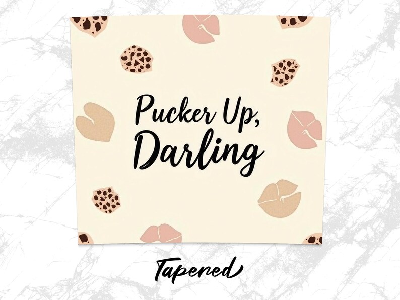 Pucker Up Darling Tumbler, Cute 20oz Tumbler Wrap, Pink and Leopard Print Design, Trendy Drinkware, Gift for Her, Summer Accessory image 8