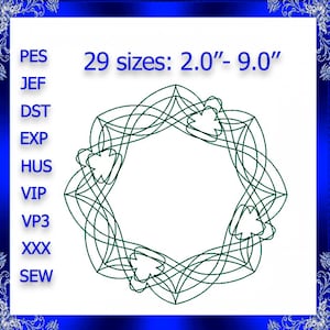 Quilting Swirls Embroidery Design quilting swirls quilting block stipple embroidery stippling Quilting Swirly Machine Embroidery Design #514