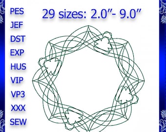 Quilting Swirls Embroidery Design quilting swirls quilting block stipple embroidery stippling Quilting Swirly Machine Embroidery Design #514