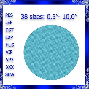 Pile drop circle embroidery nap tack down circle embroidery embossed circle frame embroidery Knock Down circle Knockdown Stitch circle #128