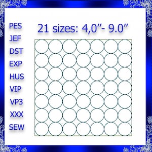 Quilting circle embroidery design circle quilting embroidery design quilting machine embroidery quilting circle stippling embroidery #21