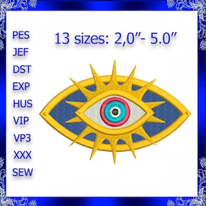 Stickdatei All sehendes Auge Stickdatei Mystisches Auge Stickdatei Auge Gottes Stickdatei Auge, das alles sieht Stickerei #107