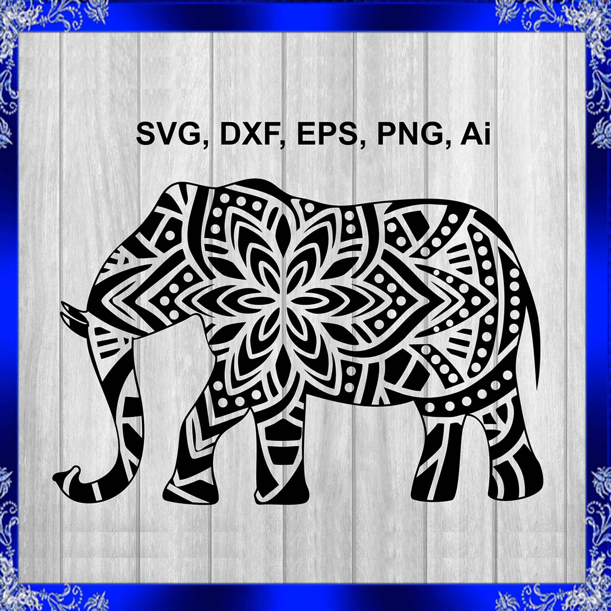 Mandala Elephant Svg Elephant Mandala Svg Elephant Cricut - Etsy