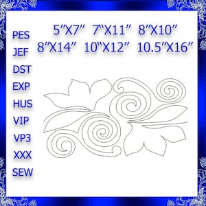 Quilting Swirls Embroidery Design quilting swirls quilting block stipple embroidery stippling Quilting Swirly Machine Embroidery Design #380