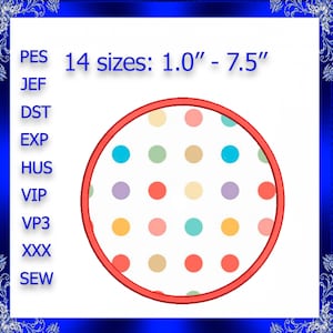 Cirkel stoffen machine borduurwerk ontwerp cirkel schild borduurwerk cirkel monogram vormen cirkel monogram stoffen #18