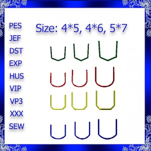 Real Pocket Applique Embroidery Design not faux pockets T-Shirt Pocket Set of 4 Pocket Applique Machine Embroidery design