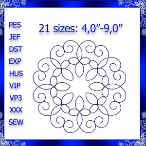 Quilting Swirls Embroidery Design quilting swirls quilting block stipple embroidery stippling Quilting Swirly Machine Embroidery Design #81