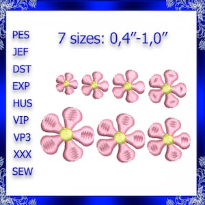 Winzige Blumen Stickmuster Blumen Mini Stickmuster Stickmuster kleine Blumen Stickmuster Mini Flower Mini Fill Stickerei #162