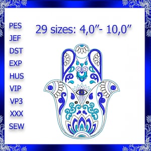Hamsa hand embroidery Jewish embroidery Hamsa Palm Hand Of Fatima Hand Of God yoga embroidery Chamsa embroidery khamsa diwali #83