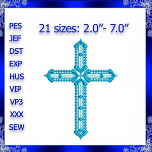 Cross machine embroidery Design Cross Christian Religious Cross Embroidery Design Machine Instant Download Digital #518