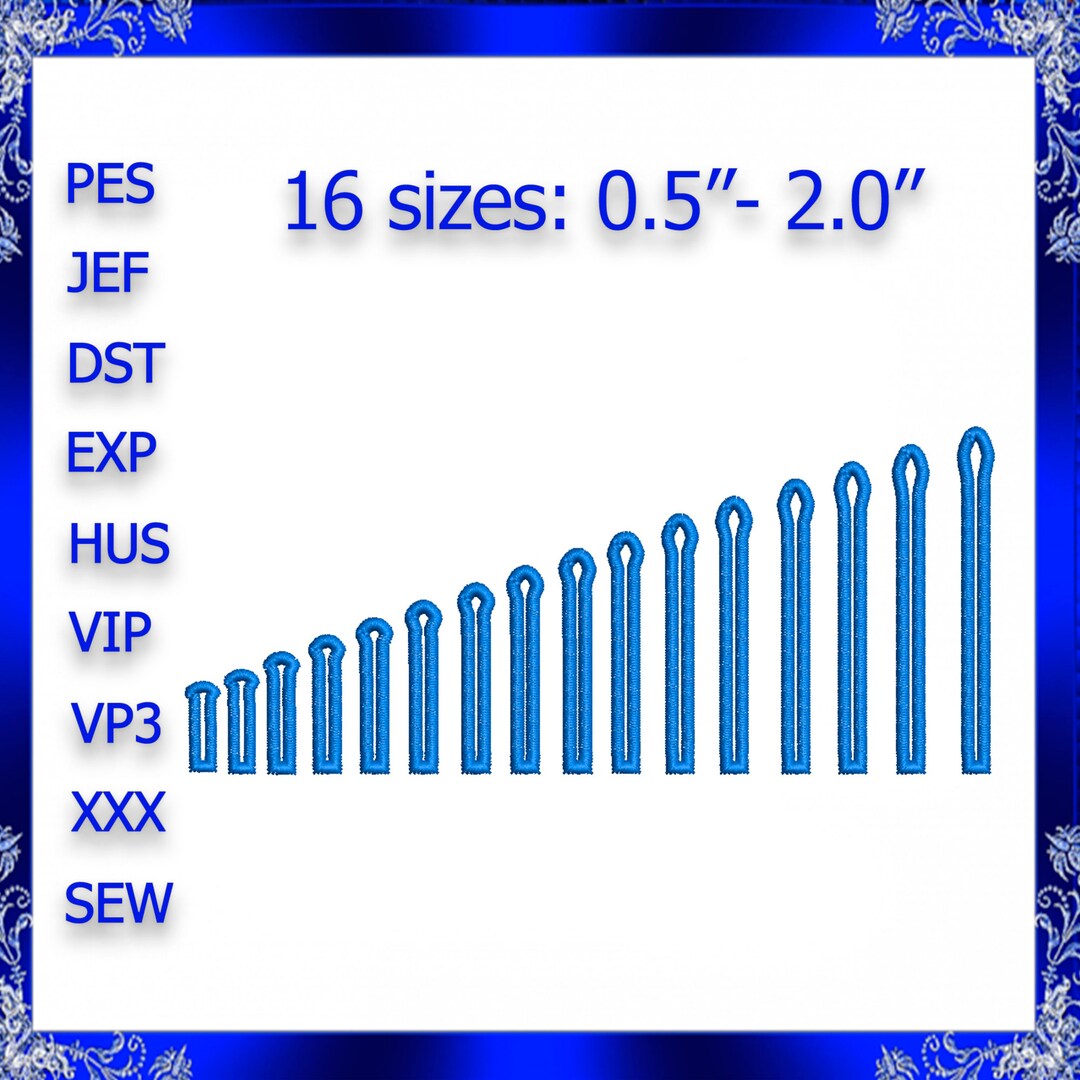 Keyhole Buttonholes Embroidery Keyhole Rounded Buttonhole Buttonholes ...