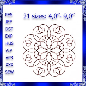 Quilting Swirls Embroidery Design quilting swirls quilting block stipple embroidery stippling Quilting Swirly Machine Embroidery Design #80