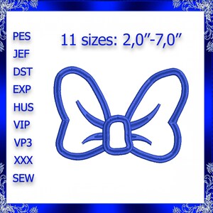 Bow Applique Embroidery Design Girl bow design Girl bow applique Bow embroidery design bow embroidery design bow applique #24