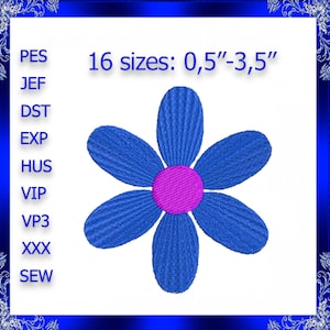 Winzige Blume Stickmuster, Mini Blume Stickdatei, Maschinenstickerei, kleine Blume Stickdatei, Stickmuster, kleine Blume #219