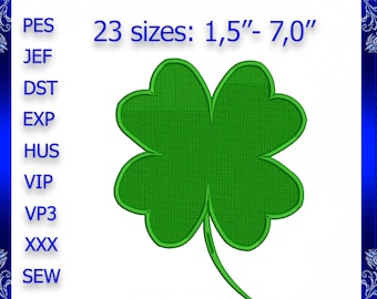 Clover 4 Leaf machine Embroidery Design Clover Embroidery Shamrock mini Clover Embroidery Design Shamrock Embroidery design tiny Clover #184