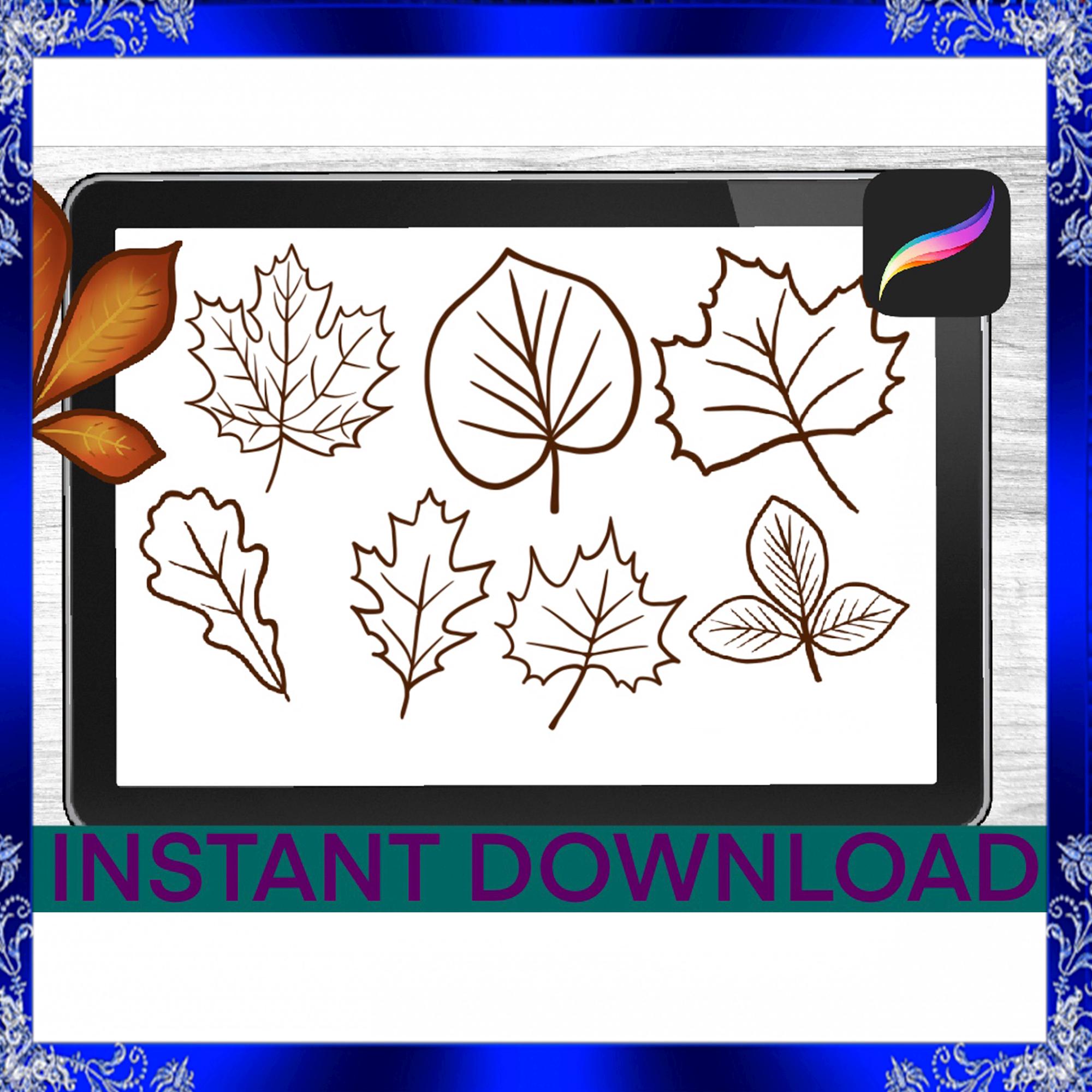 Leaves Brushes Procreate Stamps Procreate Brushes Digital Tools iPad ...