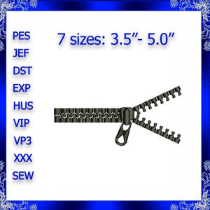 Zipper Machine Embroidery Design Instant Download Zipper print embroidery design zip embroidery zip print embroidery  #104