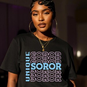 Unique Soror T-Shirt | Gamma Phi Delta Sorority Shirt | Black Sorority Apparel | Greek Letter Gift | Custom Soror Shirt