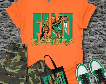 Camiseta retro HBCU / Ropa deportiva de los BCU Wildcats y FAMU Rattlers