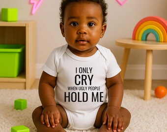 Mono divertido para bebé / Body con lema "Ugly People" / Regalo para baby shower