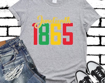 Camiseta de celebración del Juneteenth / Camisa negra del Día de la Libertad / Ropa del Juneteenth