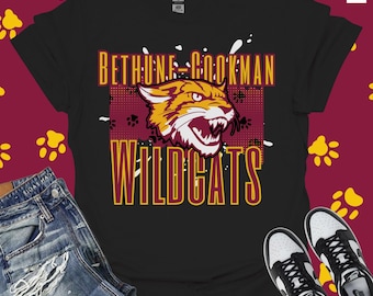 Camiseta personalizada con espíritu universitario: camiseta personalizada de mascota de exalumno